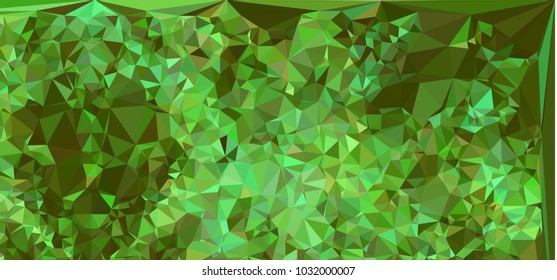 Low polygonal mosaic layout for horizontal banner, label, tag, flyer and abstract web background. Copy space. Vector clip art.
