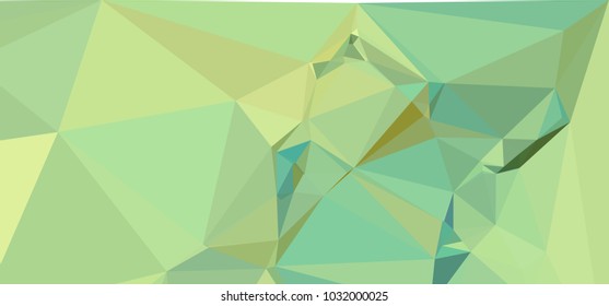 Low polygonal mosaic layout for horizontal banner, label, tag, flyer and abstract web background. Copy space. Vector clip art.