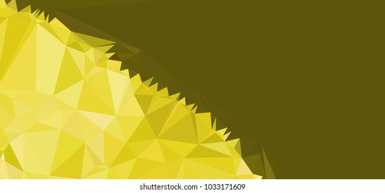 Low polygonal mosaic layout for horizontal banner, label, tag, flyer and abstract web background. Copy space. Vector clip art.
