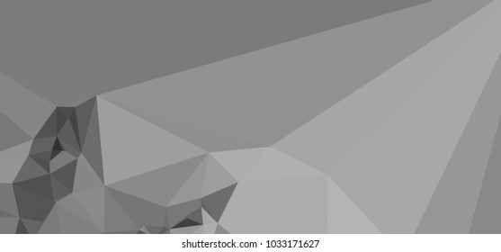 Low polygonal mosaic layout for horizontal banner, label, tag, flyer and abstract web background. Copy space. Vector clip art.