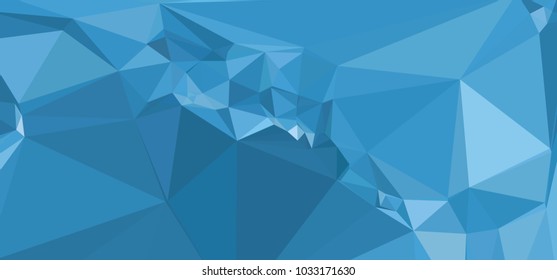 Low polygonal mosaic layout for horizontal banner, label, tag, flyer and abstract web background. Copy space. Vector clip art.