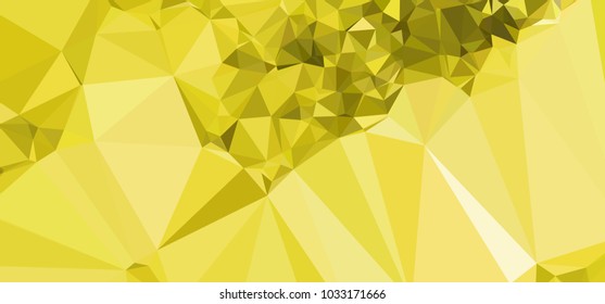 Low polygonal mosaic layout for horizontal banner, label, tag, flyer and abstract web background. Copy space. Vector clip art.