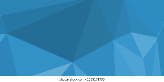 Low polygonal mosaic layout for horizontal banner, label, tag, flyer and abstract web background. Copy space. Vector clip art.