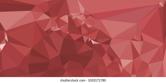 Low polygonal mosaic layout for horizontal banner, label, tag, flyer and abstract web background. Copy space. Vector clip art.