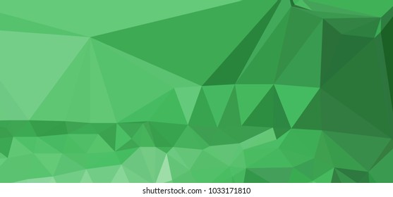 Low polygonal mosaic layout for horizontal banner, label, tag, flyer and abstract web background. Copy space. Vector clip art.