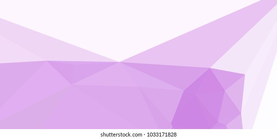 Low polygonal mosaic layout for horizontal banner, label, tag, flyer and abstract web background. Copy space. Vector clip art.