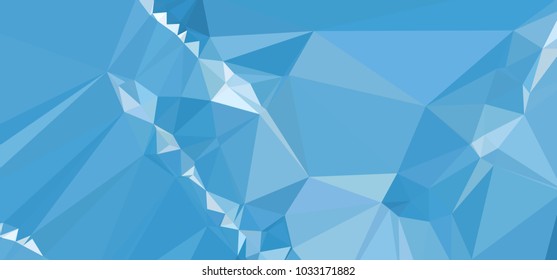 Low polygonal mosaic layout for horizontal banner, label, tag, flyer and abstract web background. Copy space. Vector clip art.