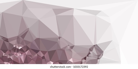 Low polygonal mosaic layout for horizontal banner, label, tag, flyer and abstract web background. Copy space. Vector clip art.