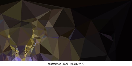 Low polygonal mosaic layout for horizontal banner, label, tag, flyer and abstract web background. Copy space. Vector clip art.