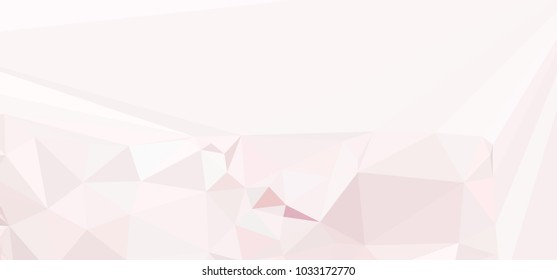 Low polygonal mosaic layout for horizontal banner, label, tag, flyer and abstract web background. Copy space. Vector clip art.