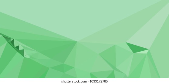 Low polygonal mosaic layout for horizontal banner, label, tag, flyer and abstract web background. Copy space. Vector clip art.