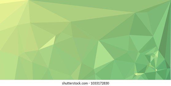 Low polygonal mosaic layout for horizontal banner, label, tag, flyer and abstract web background. Copy space. Vector clip art.