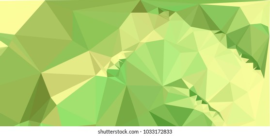 Low polygonal mosaic layout for horizontal banner, label, tag, flyer and abstract web background. Copy space. Vector clip art.