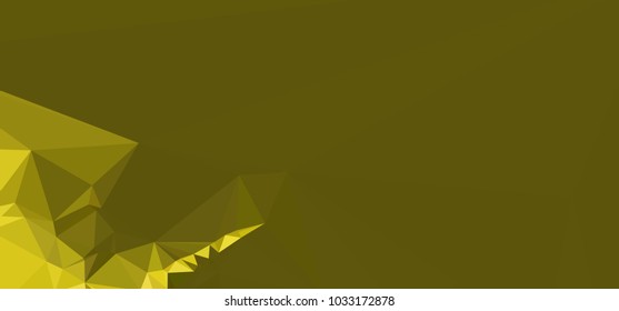 Low polygonal mosaic layout for horizontal banner, label, tag, flyer and abstract web background. Copy space. Vector clip art.