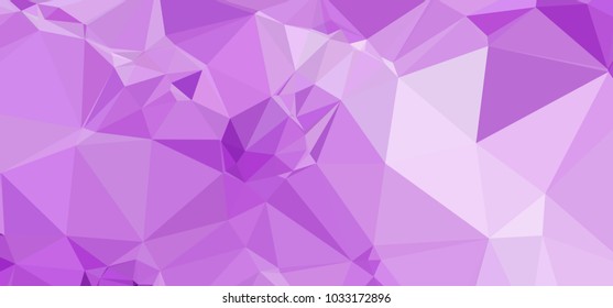 Low polygonal mosaic layout for horizontal banner, label, tag, flyer and abstract web background. Copy space. Vector clip art.