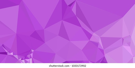 Low polygonal mosaic layout for horizontal banner, label, tag, flyer and abstract web background. Copy space. Vector clip art.