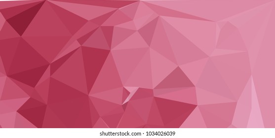 Low polygonal mosaic layout for horizontal banner, label, tag, flyer and abstract web background. Copy space. Vector clip art.
