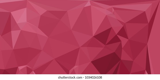 Low polygonal mosaic layout for horizontal banner, label, tag, flyer and abstract web background. Copy space. Vector clip art.