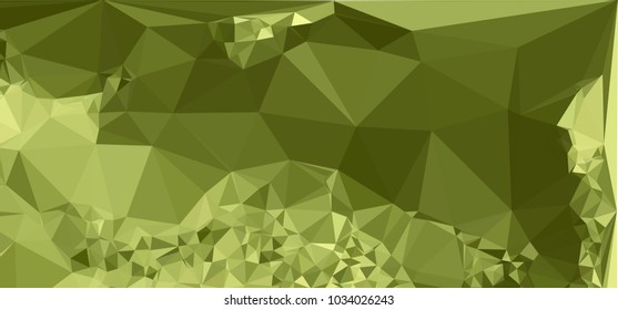 Low polygonal mosaic layout for horizontal banner, label, tag, flyer and abstract web background. Copy space. Vector clip art.