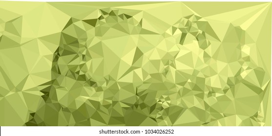 Low polygonal mosaic layout for horizontal banner, label, tag, flyer and abstract web background. Copy space. Vector clip art.