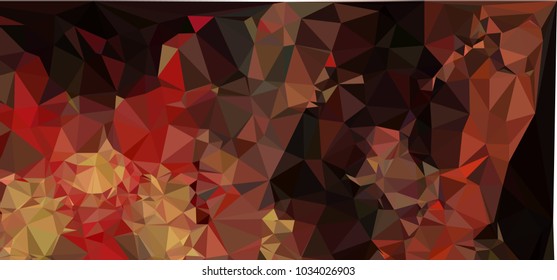 Low polygonal mosaic layout for horizontal banner, label, tag, flyer and abstract web background. Copy space. Vector clip art.
