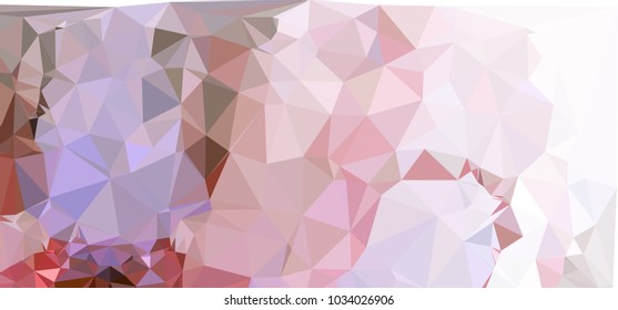 Low polygonal mosaic layout for horizontal banner, label, tag, flyer and abstract web background. Copy space. Vector clip art.