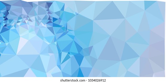 Low polygonal mosaic layout for horizontal banner, label, tag, flyer and abstract web background. Copy space. Vector clip art.
