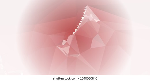Low polygonal mosaic layout for horizontal banner, label, tag, flyer and abstract web background. Copy space. Vector clip art.