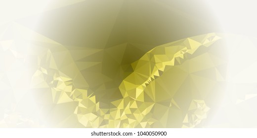 Low polygonal mosaic layout for horizontal banner, label, tag, flyer and abstract web background. Copy space. Vector clip art.