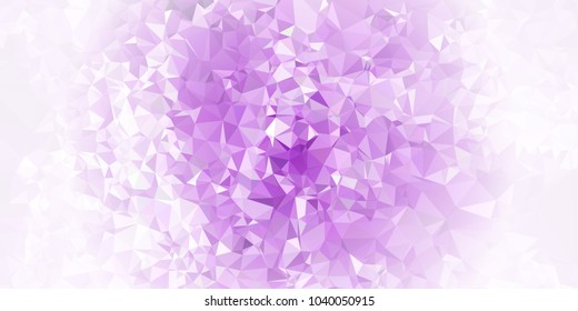 Low polygonal mosaic layout for horizontal banner, label, tag, flyer and abstract web background. Copy space. Vector clip art.
