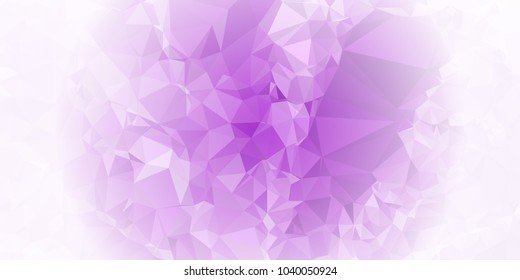 Low polygonal mosaic layout for horizontal banner, label, tag, flyer and abstract web background. Copy space. Vector clip art.