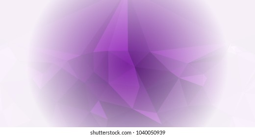 Low polygonal mosaic layout for horizontal banner, label, tag, flyer and abstract web background. Copy space. Vector clip art.