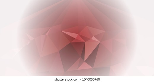 Low polygonal mosaic layout for horizontal banner, label, tag, flyer and abstract web background. Copy space. Vector clip art.