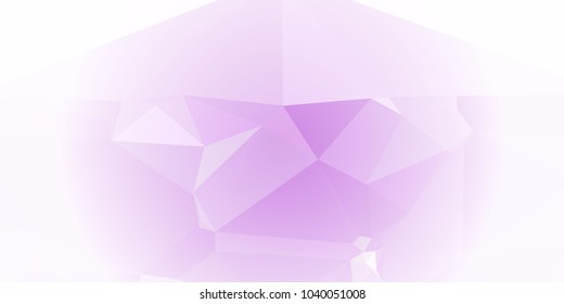 Low polygonal mosaic layout for horizontal banner, label, tag, flyer and abstract web background. Copy space. Vector clip art.
