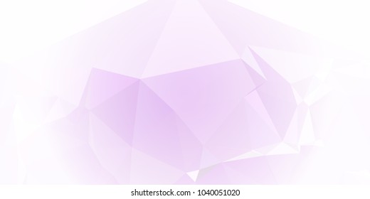 Low polygonal mosaic layout for horizontal banner, label, tag, flyer and abstract web background. Copy space. Vector clip art.