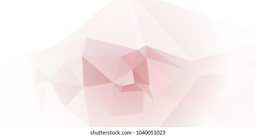 Low polygonal mosaic layout for horizontal banner, label, tag, flyer and abstract web background. Copy space. Vector clip art.