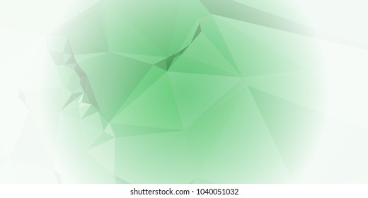 Low polygonal mosaic layout for horizontal banner, label, tag, flyer and abstract web background. Copy space. Vector clip art.