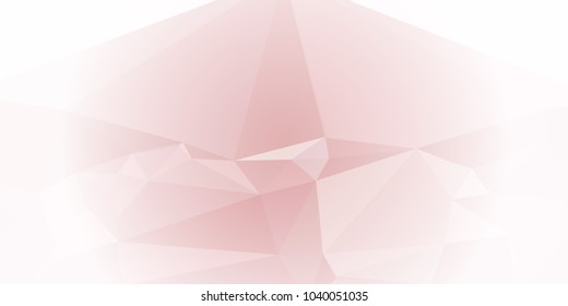 Low polygonal mosaic layout for horizontal banner, label, tag, flyer and abstract web background. Copy space. Vector clip art.