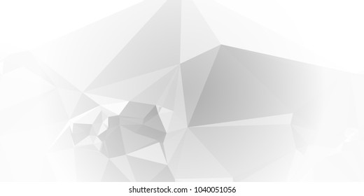 Low polygonal mosaic layout for horizontal banner, label, tag, flyer and abstract web background. Copy space. Vector clip art.