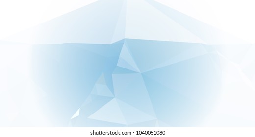 Low polygonal mosaic layout for horizontal banner, label, tag, flyer and abstract web background. Copy space. Vector clip art.