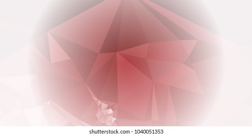 Low polygonal mosaic layout for horizontal banner, label, tag, flyer and abstract web background. Copy space. Vector clip art.