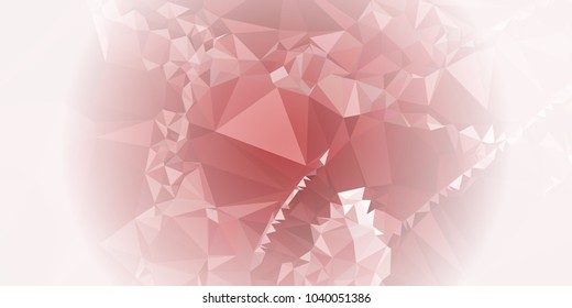 Low polygonal mosaic layout for horizontal banner, label, tag, flyer and abstract web background. Copy space. Vector clip art.