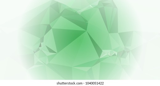 Low polygonal mosaic layout for horizontal banner, label, tag, flyer and abstract web background. Copy space. Vector clip art.