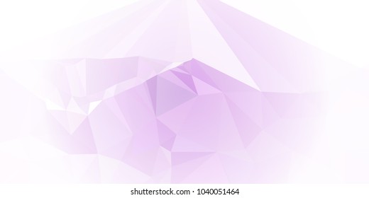 Low polygonal mosaic layout for horizontal banner, label, tag, flyer and abstract web background. Copy space. Vector clip art.