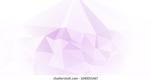 Low polygonal mosaic layout for horizontal banner, label, tag, flyer and abstract web background. Copy space. Vector clip art.