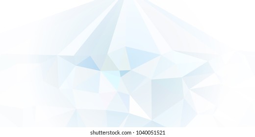 Low polygonal mosaic layout for horizontal banner, label, tag, flyer and abstract web background. Copy space. Vector clip art.