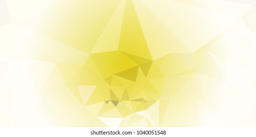 Low polygonal mosaic layout for horizontal banner, label, tag, flyer and abstract web background. Copy space. Vector clip art.