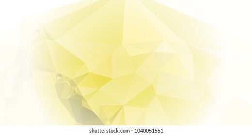 Low polygonal mosaic layout for horizontal banner, label, tag, flyer and abstract web background. Copy space. Vector clip art.