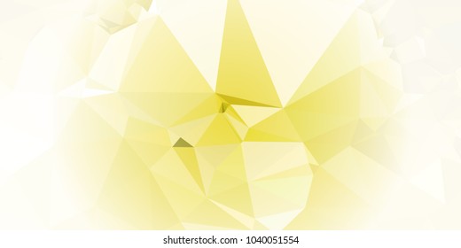 Low polygonal mosaic layout for horizontal banner, label, tag, flyer and abstract web background. Copy space. Vector clip art.