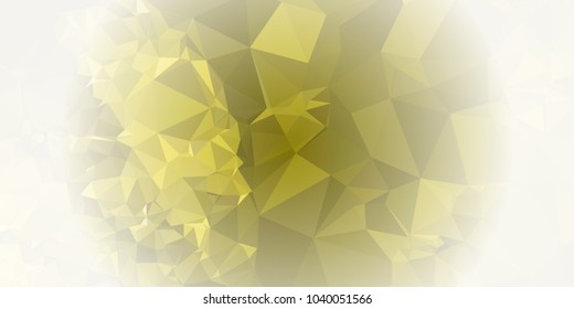 Low polygonal mosaic layout for horizontal banner, label, tag, flyer and abstract web background. Copy space. Vector clip art.